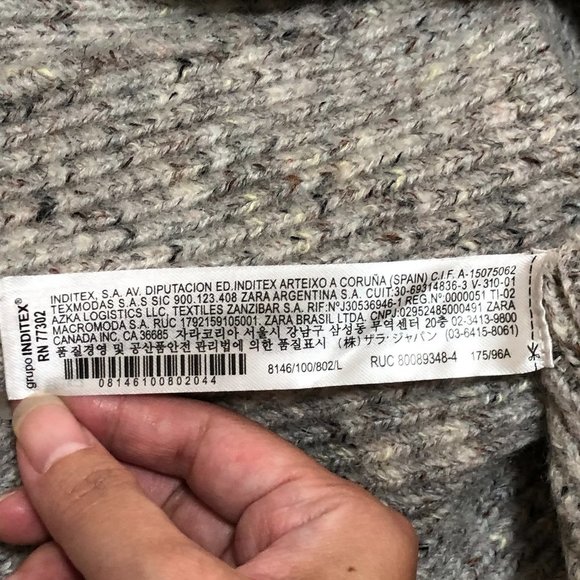 Zara Gray Women's Sweater Cardigan - Picture 6 of 7